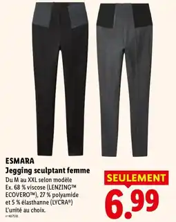 Lidl ESMARA Jegging sculptant femme offre