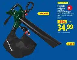 Lidl Parkside aspirateur souffleur broyeur électrique offre