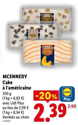Lidl MCENNEDY Cake offre