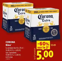 Lidl Corona Bière offre