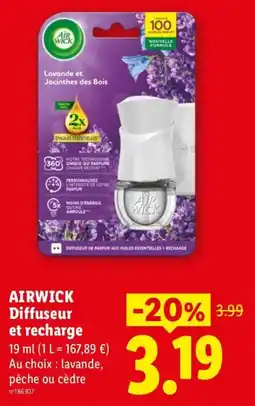 Lidl AIRWICK Diffuseur offre