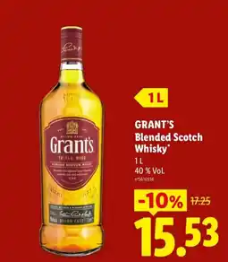 Lidl Grant's Blended Scotch Whisky offre