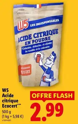 Lidl W5 Acide citrique offre