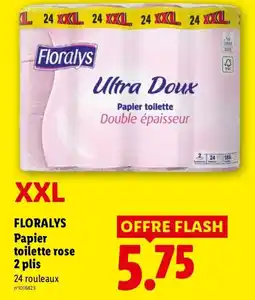 Lidl Floralys Papier toilette rose offre