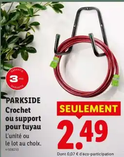 Lidl PARKSIDE Crochet ou support pour tuyau offre