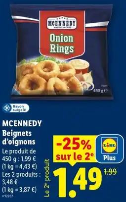Lidl MCENNEDY Beignets d'oignons offre