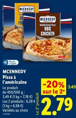 Lidl MCENNEDY Pizza à l'américaine offre