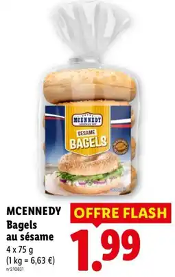 Lidl MCENNEDY Bagels au sésame offre