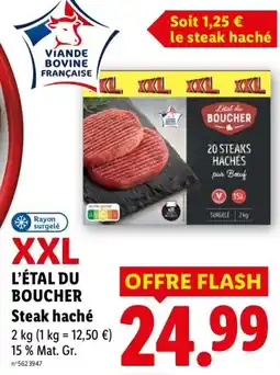 Lidl L'ÉTAL DU BOUCHER Steak haché offre