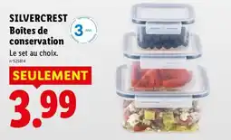 Lidl SILVERCREST Boîtes de conservation offre