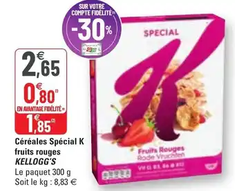 Céréales spécial K fruits rouges KELLOGG'S