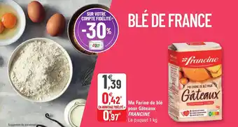 G20 Ma farine de blé pour gâteaux FRANCINE offre