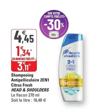 G20 Shampooing antipelliculaire 2EN1 offre