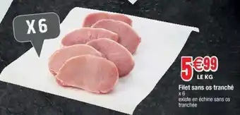 Filet sans os tranché