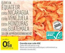 Carrefour Crevette rose cuite ASC offre