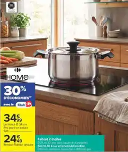 Carrefour HOME Faitout 2 étoiles offre
