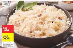 Carrefour LES 100G Choucroute cuite cuisinée aux lardons offre