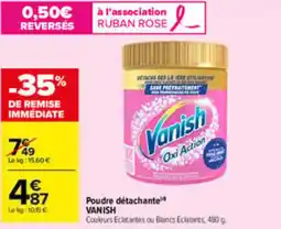 Carrefour Vanish Poudre détachante offre