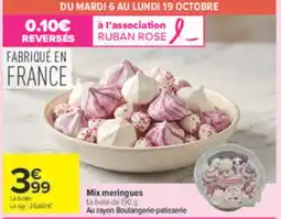 Carrefour Mix meringues offre