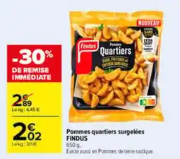 Carrefour Findus Pommes quartiers offre
