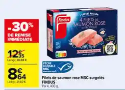 Carrefour Findus Filets de saumon rose offre