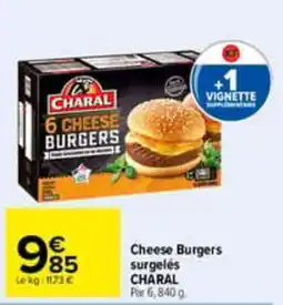 Carrefour CHARAL Cheese Burgers offre