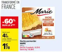 Carrefour MARIE Hachis parmentier offre