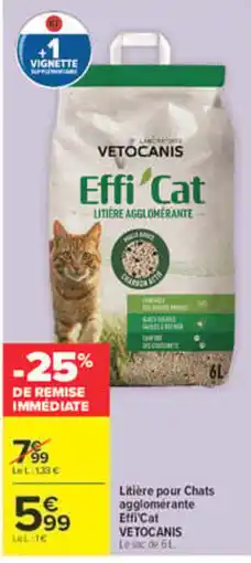 Carrefour VETOCANIS Effi'Cat offre