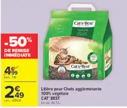 Carrefour Cat's Best Litière pour Chats offre