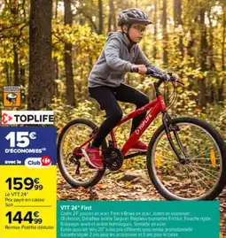 Carrefour TOPLIFE VTT 24" First offre