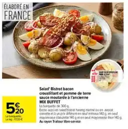 Carrefour Salad' Bistrot bacon offre