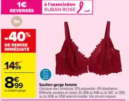 Carrefour Tex Soutien-gorge femme offre