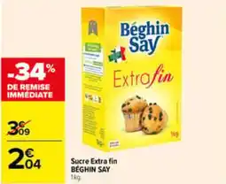 Carrefour BÉGHIN SAY Sucre Extra fin offre