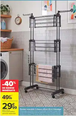 Carrefour L'etendoir extensible offre
