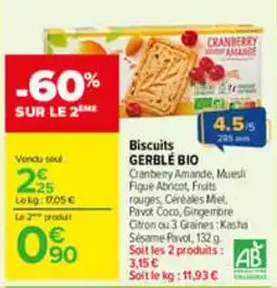 Carrefour GERBLÉ BIO Biscuits offre