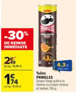 Carrefour PRINGLES Tuiles offre