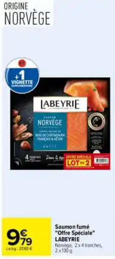 Carrefour LABEYRIE Saumon fumé offre