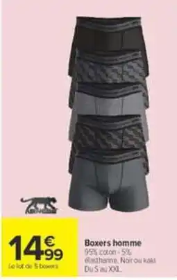 Carrefour Adriano Boxers homme offre
