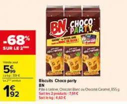 Carrefour BN Biscuits Choco party offre