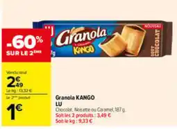 Carrefour LU Granola KANGO offre