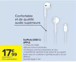Carrefour APPLE EarPods (USB-C) offre
