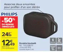 Carrefour PHILIPS Enceinte bluetooth offre