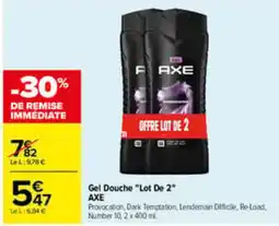 Carrefour AXE Gel Douche offre