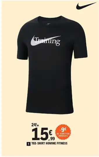 E.Leclerc Sport Tee-Shirt Homme Fitness offre