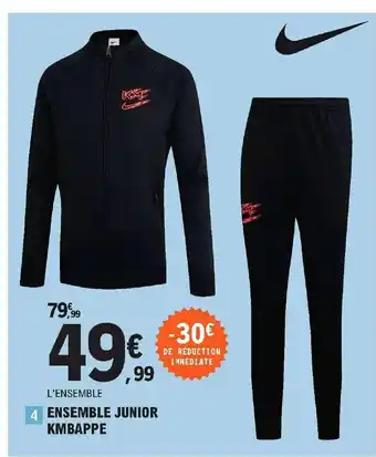 E.Leclerc Sport Ensemble Junior Kmbappe offre