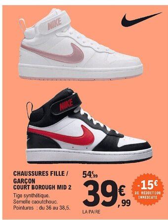 E.Leclerc Sport Chaussures Fille/Garçon offre