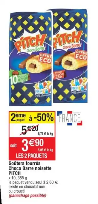 Cora x Carrefour Goûters Fourrés Choco Barre Noisette offre