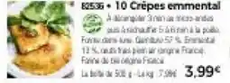 Thiriet 10 crepes emmental offre