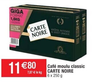 Cora x Carrefour Café moulu classic Carte Noire offre