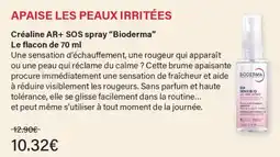Monoprix Bioderma Créaline AR+ SOS spray offre